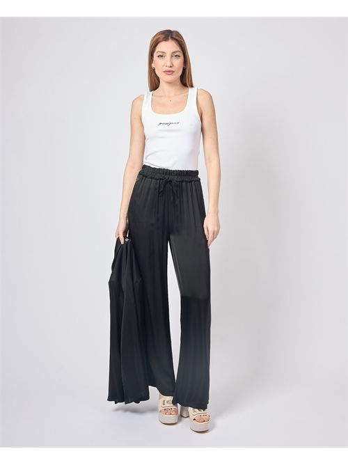 Pantalon en satin pour femme Manila Grace MANILA GRACE | P052VUMA001